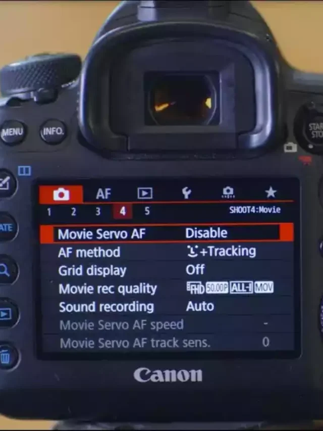 dslr camera video recording